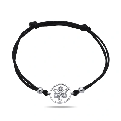 Üç Pırlantalı Stilize Melek Bileklik