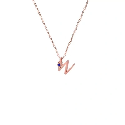 W Harfi Yıldızlı Gümüş Kolye