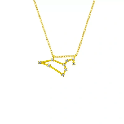 Zodiac Koleksiyonu Taşlı Aslan Burcu Gümüş Kolye