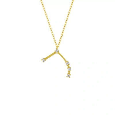 Zodiac Koleksiyonu Taşlı Koç Burcu Gümüş Kolye