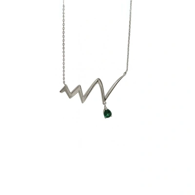 Zümrüt Taşlı Ritim Kolye