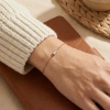Baget Taşlı Sadeliğin Şıklığı Altın Bileklik