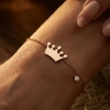 Princess Crown Diamond Bracelet