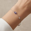Nazar Eye Enamel Diamond Bracelet