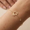 Cat Friend Diamond Bracelet