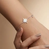 Eight-Pointed Star Diamond Bracelet