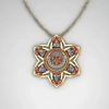 Sakral Yıldız Çakrası Altın Kolye