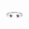 Colorful Purple Stone Gold Ring