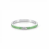 Freude des Sommers, vergoldeter Ring mit zarten Perlen und Baguette-Steinen