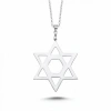 Laser Cut Davidstern Plaketten Kette