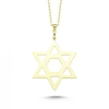 Laser Cut Davidstern Plaketten Kette
