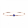 Colored Blue Stone Gold Bracelet