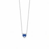 Heart enamelled Diamond Necklace