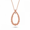 Drop Form Single Stone Modern Necklace