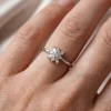 Baguette Stone Snowflake Gold Ring