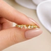 Baguette Stone Modern Gold Ring