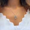 Silver Necklace with Plane Tree Design