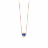 Heart enamelled Diamond Necklace