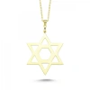 Laser Cut Davidstern Plaketten Kette