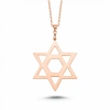 Laser Cut Davidstern Plaketten Kette