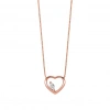 Marquise Pırlantalı Kalp Kolye