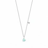 Enamel Heart Diamond Necklace