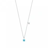 Enamel Star Diamond Necklace