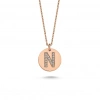 N Harfi Altın Kolye
