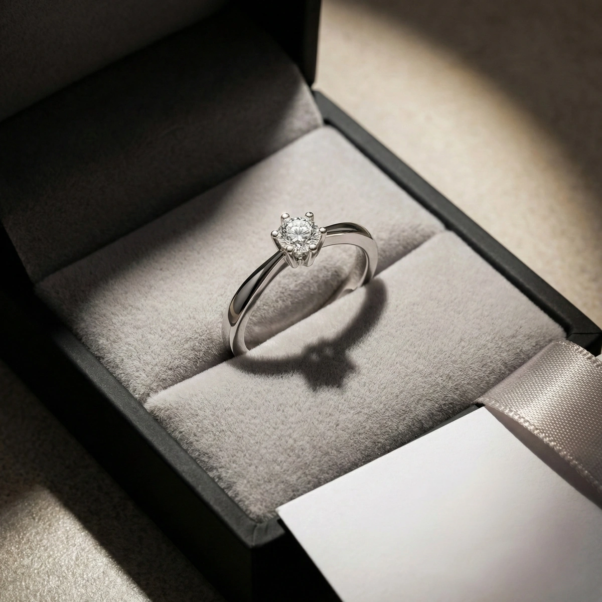 0,05 ct Amor Tektaş Pırlanta Yüzük