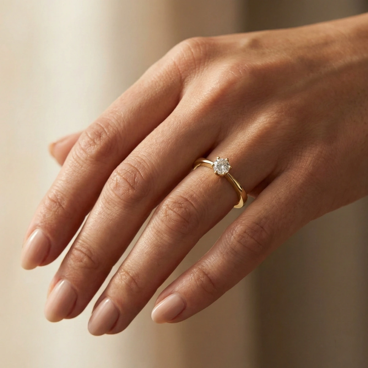 0,05 ct Amor Tektaş Pırlanta Yüzük