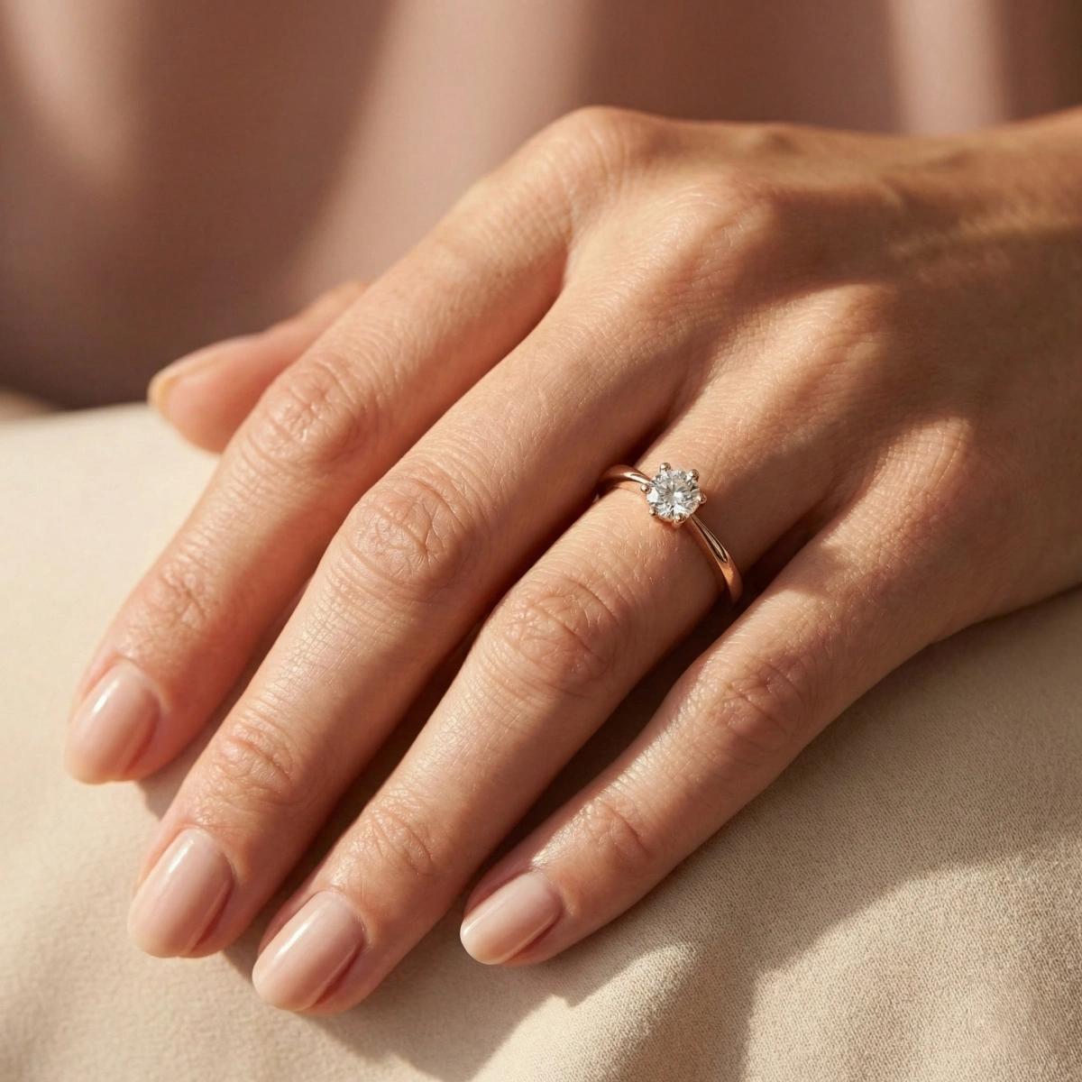 0,05 ct Amor Tektaş Pırlanta Yüzük