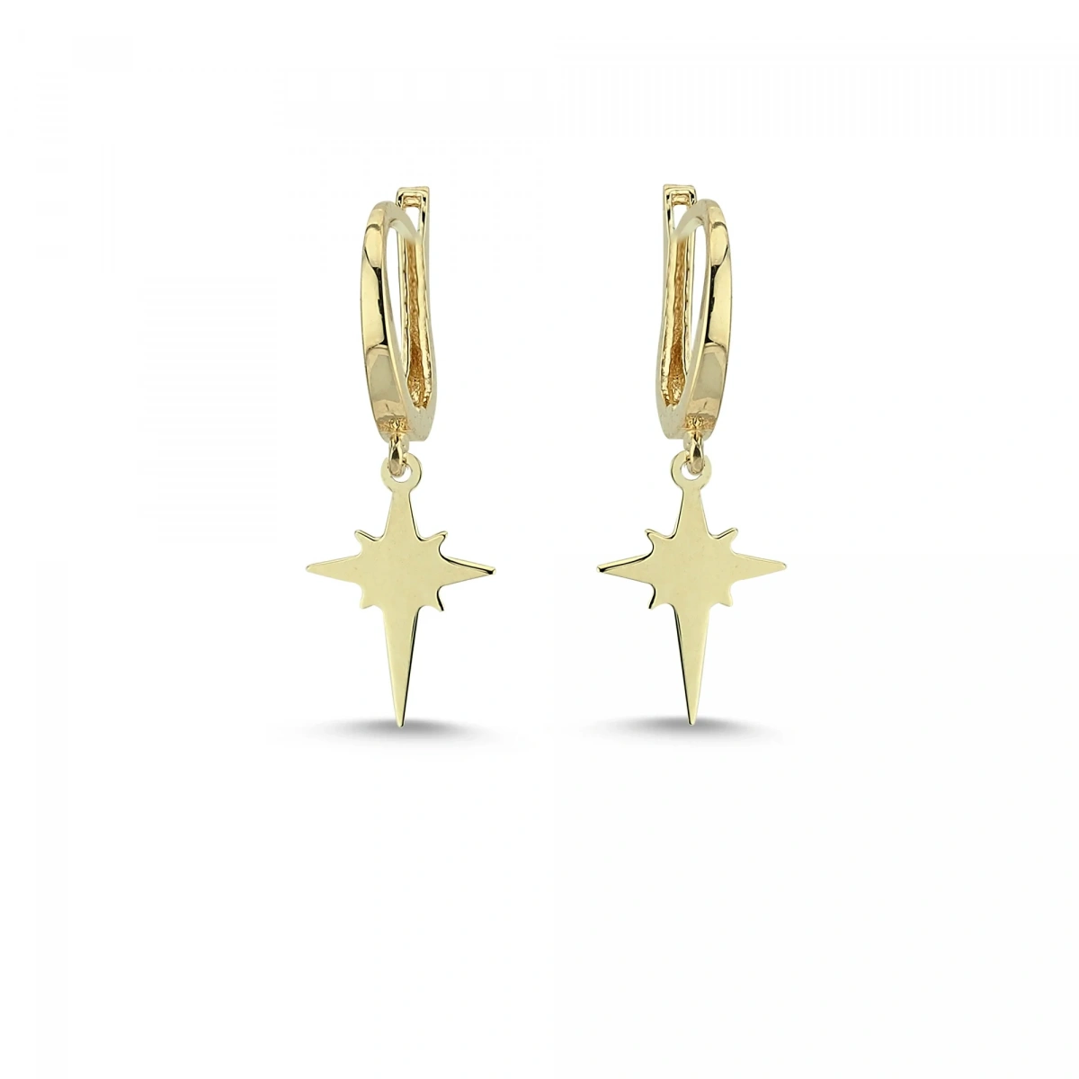 Kuzey Yıldızı Altın Küpe