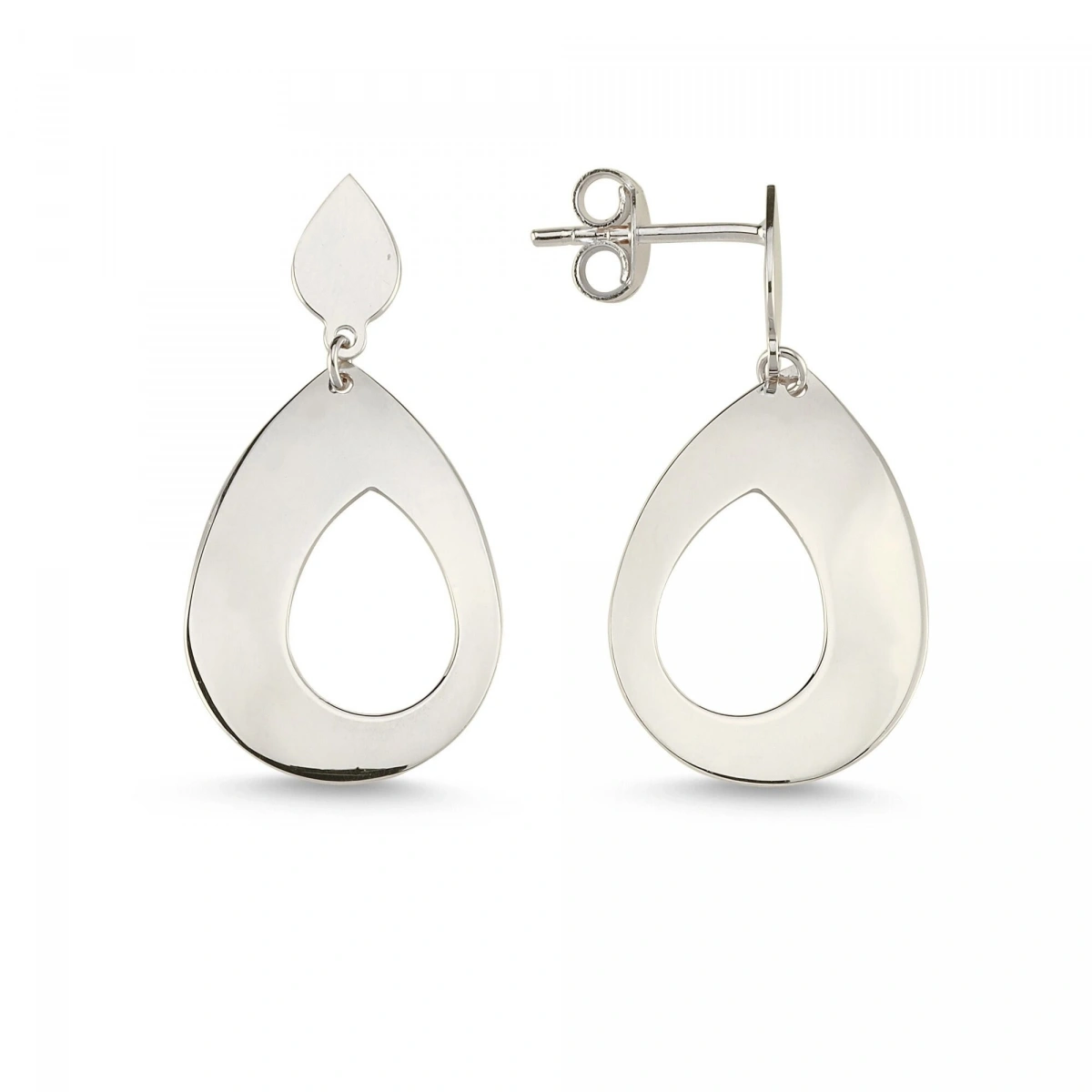 Damla Sallantılı Altın Küpe