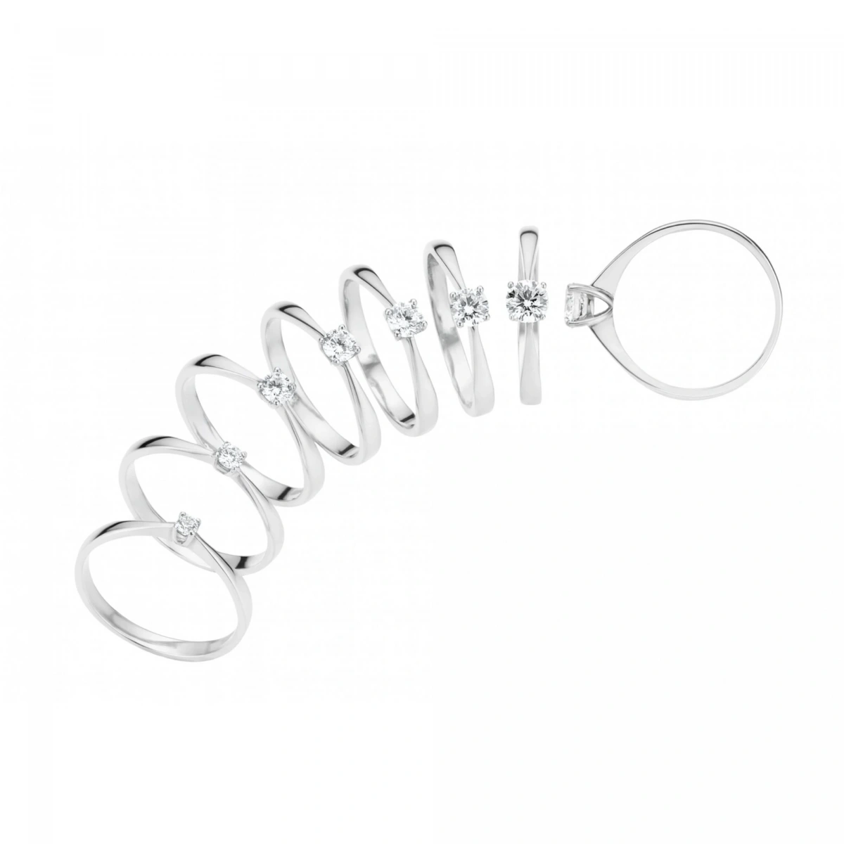 0,05 ct Luna Tektaş Pırlanta Yüzük