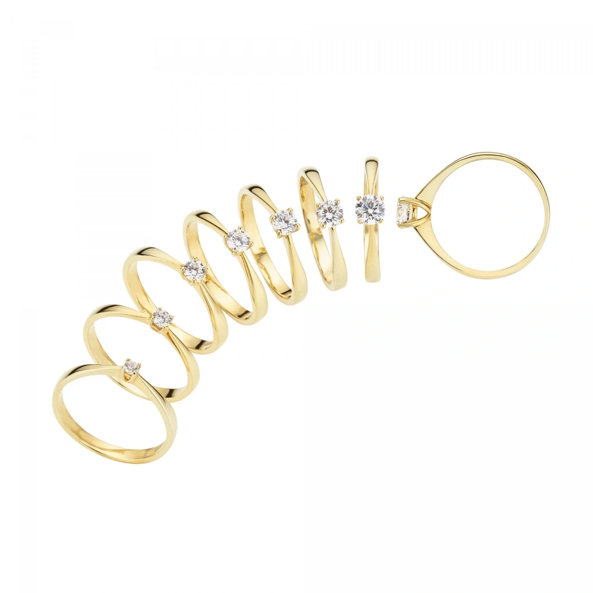 0,05 ct Luna Tektaş Pırlanta Yüzük