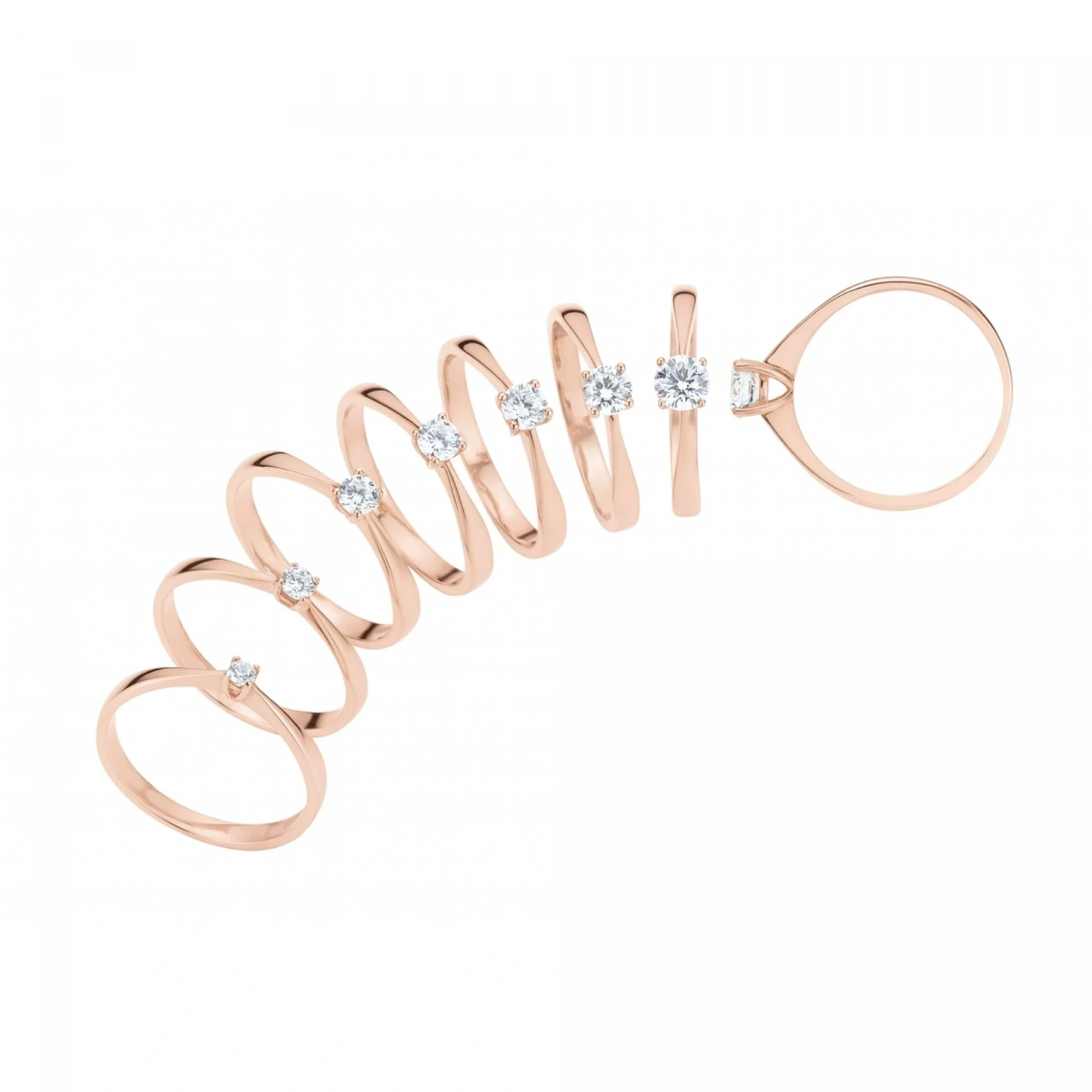 0,05 ct Luna Tektaş Pırlanta Yüzük