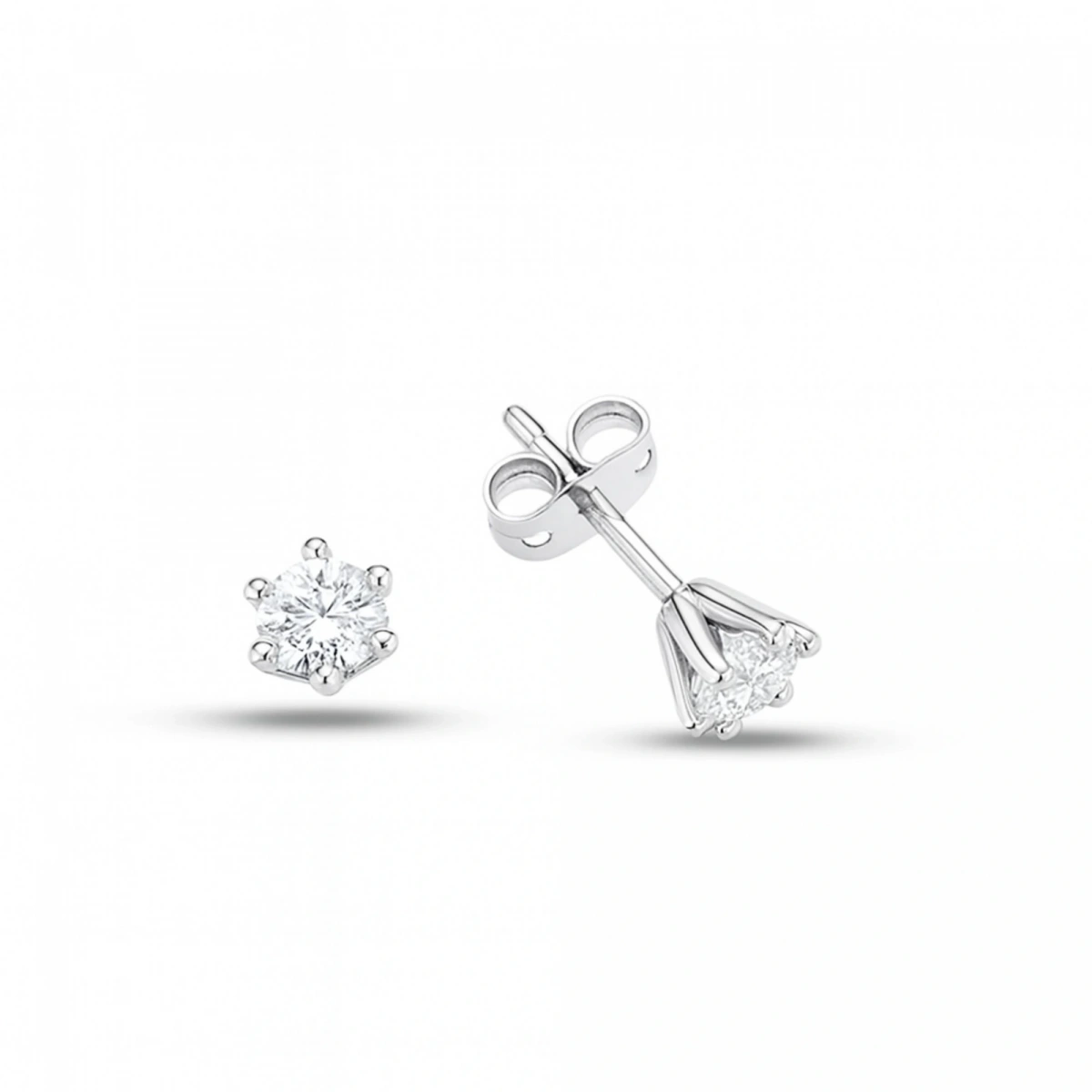 0,05 ct Amor Tektaş Pırlanta Küpe