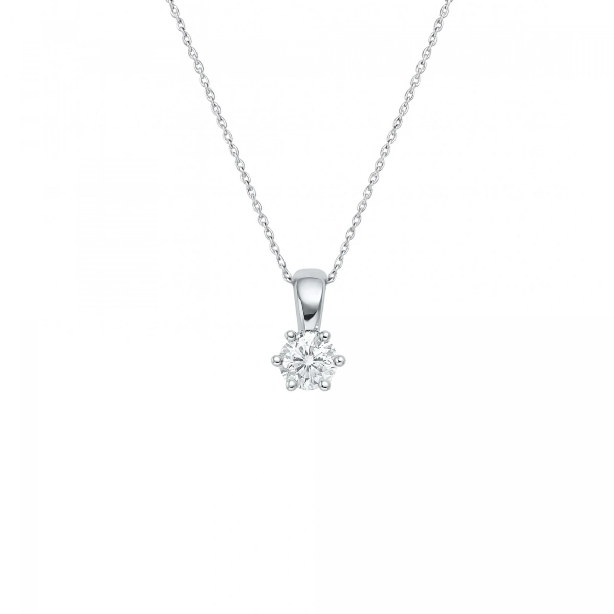 0,05 ct Amor Tektaş Pırlanta Kolye