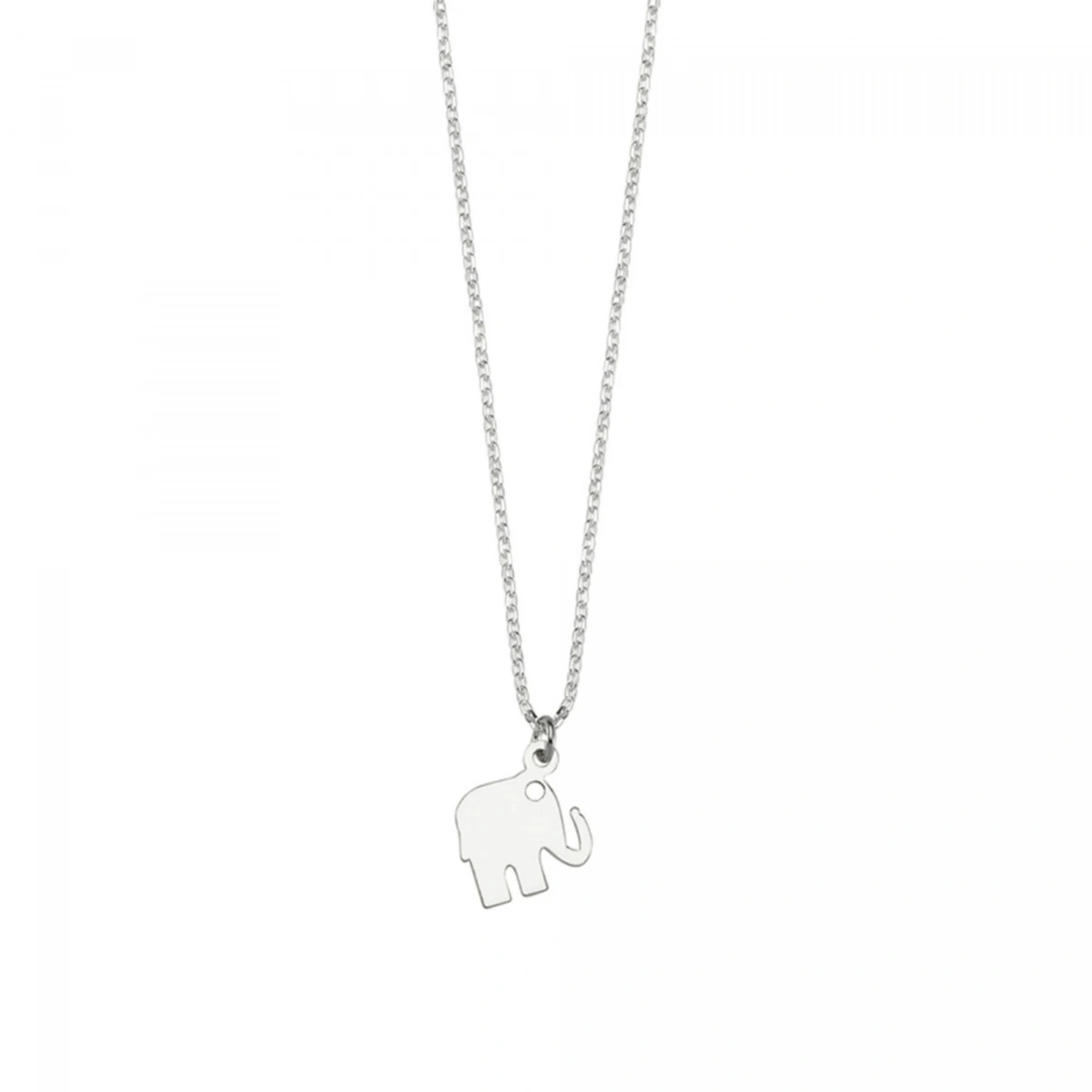 Lazer Kesim Harfli Küçük Boy Fil Kolye
