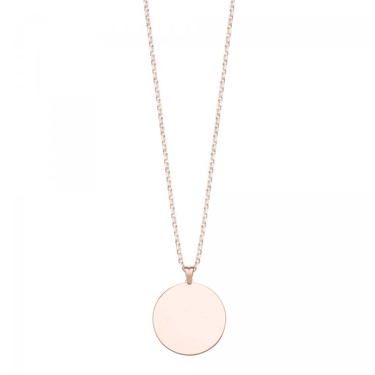 Lazer Kesim Küçük Daire Plaka Kolye