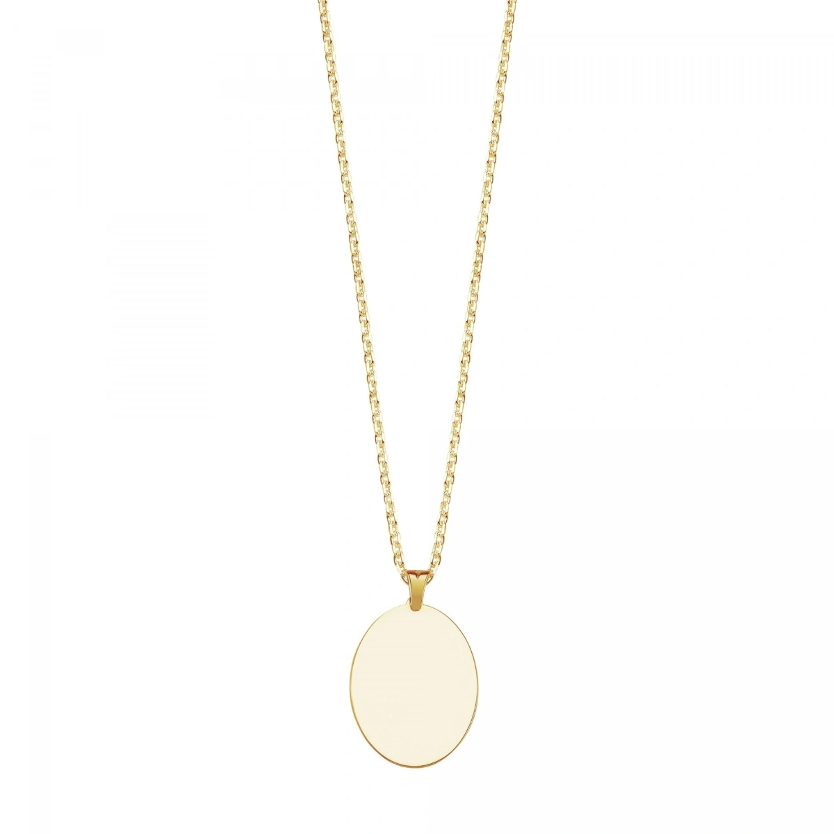 Lazer Kesim Orta Daire Plaka Kolye