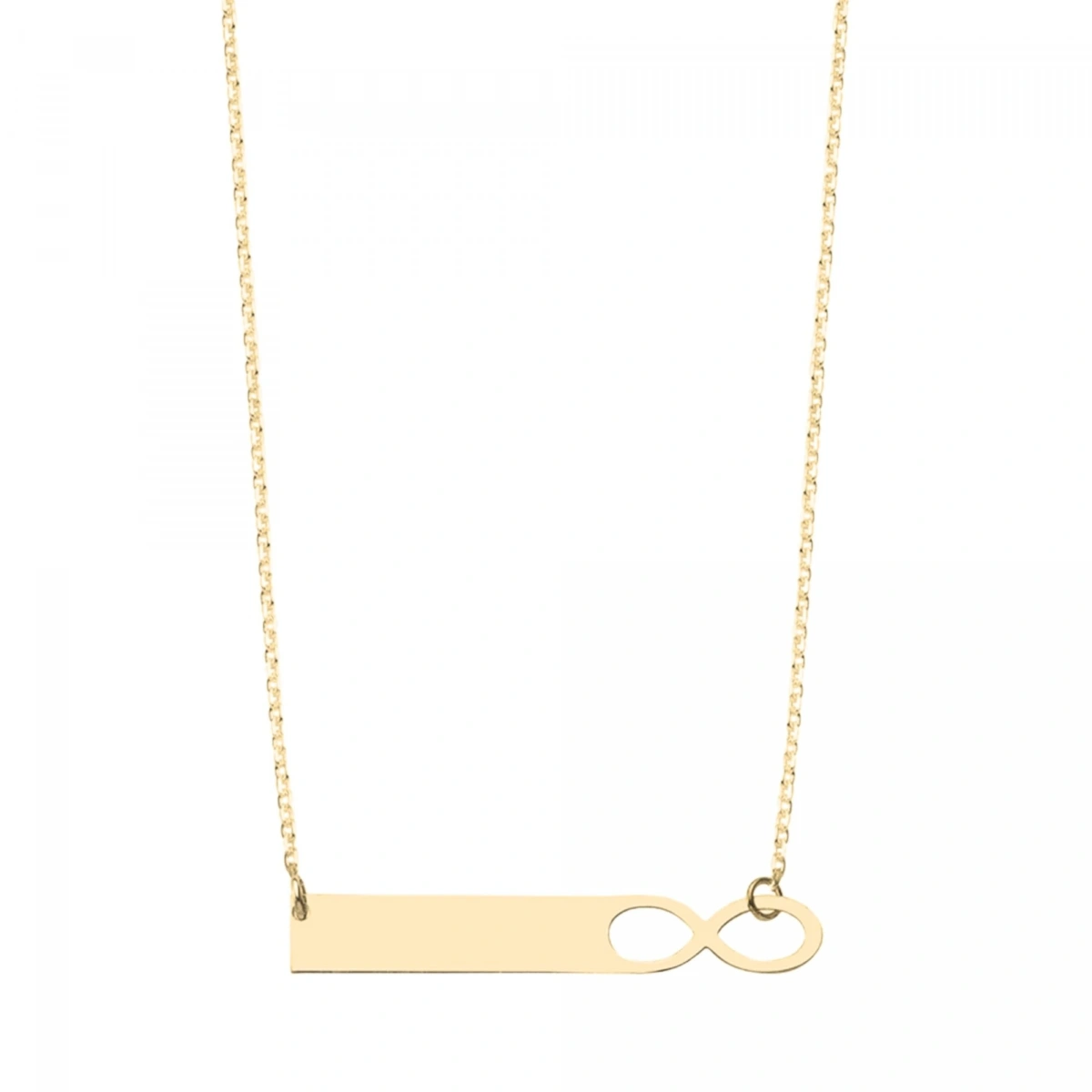 Lazer Kesim İsimli Sonsuzluk Kolye