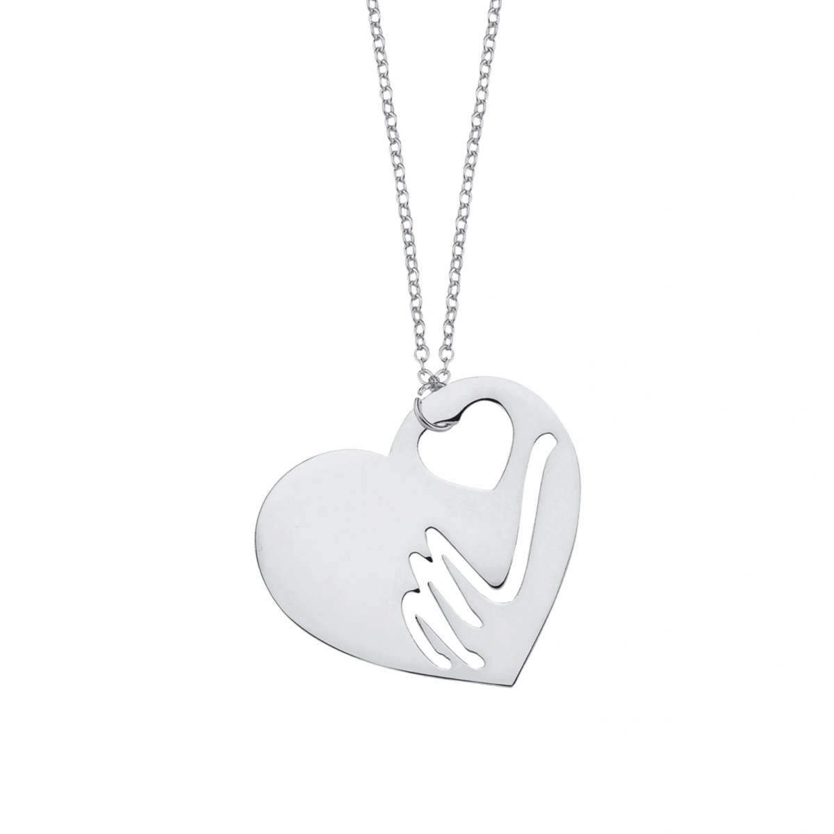 Lazer Kesim Plaka Kalpli ve Harfli Kolye