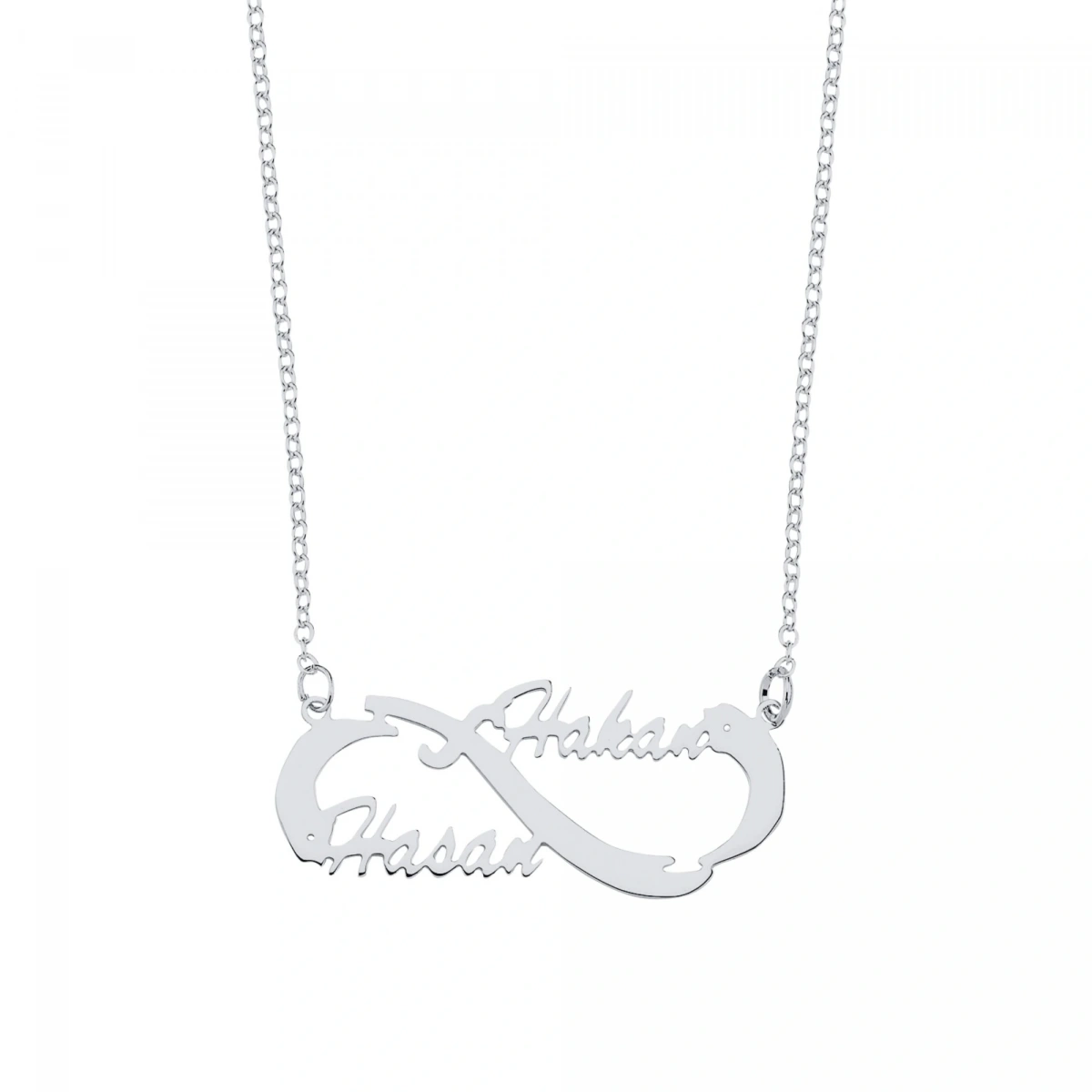 Lazer Kesim Sonsuzluk İsim Kolye