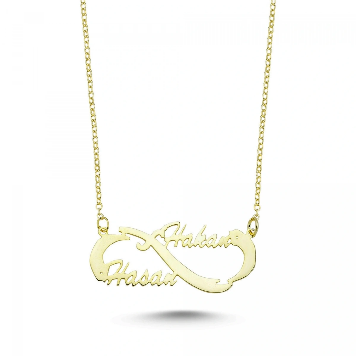 Lazer Kesim Sonsuzluk İsim Kolye