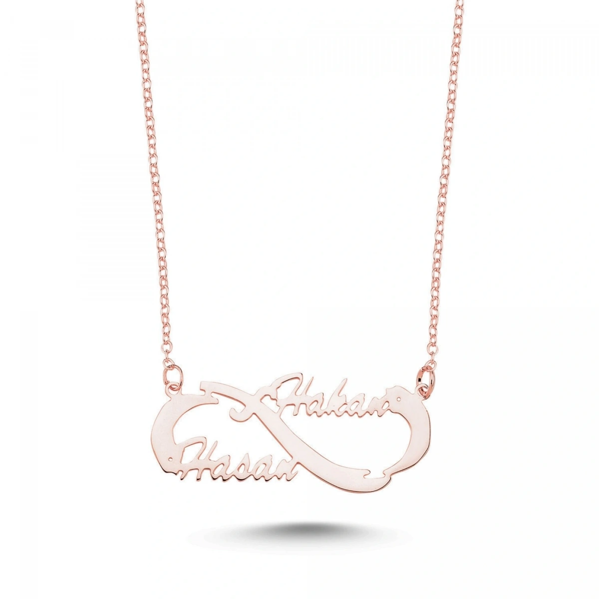 Lazer Kesim Sonsuzluk İsim Kolye