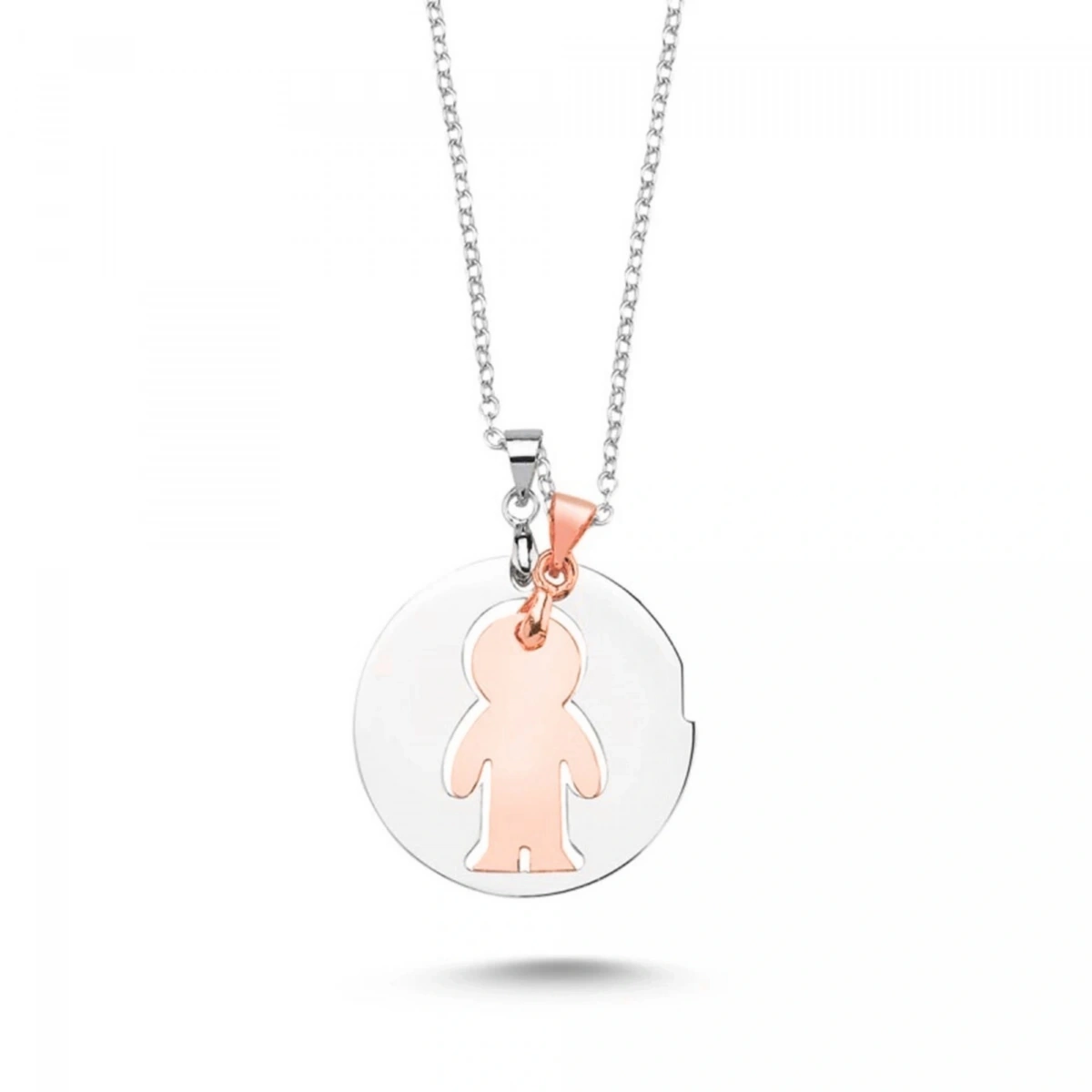 Lazer Kesim Erkek Çocuk Figürlü Kolye