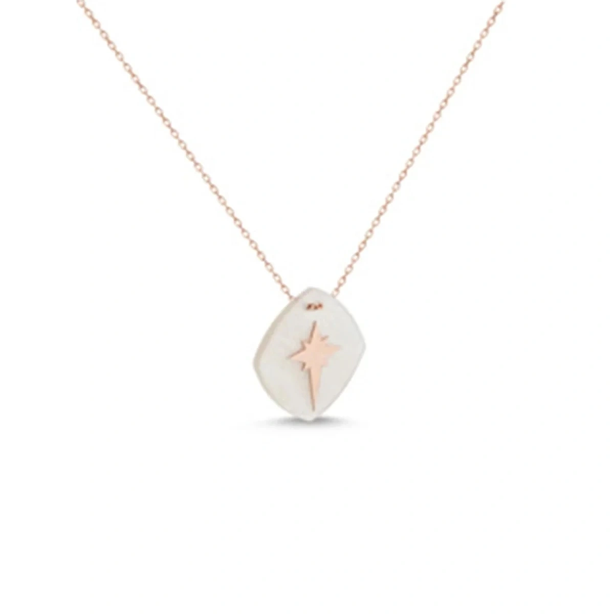 Elips Sedefli Küçük Kutupyıldızı Kolye