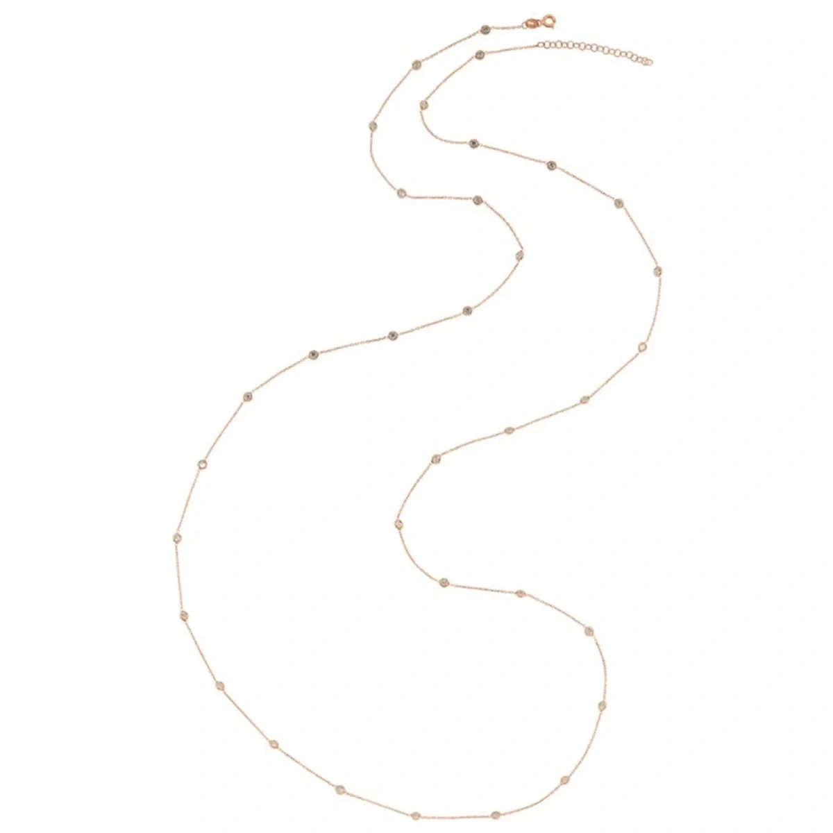 Rose Tohum Taşlı Uzun Kolye