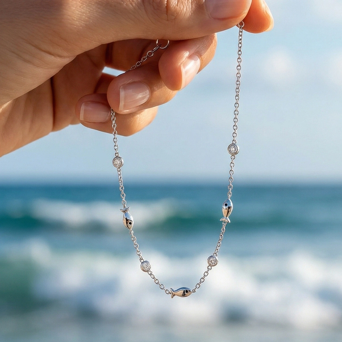 Bereket Balık Mineli Altın Bileklik